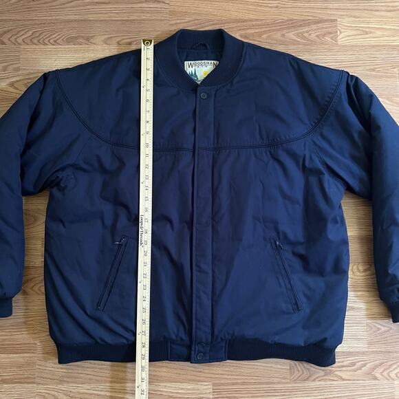 Vintage WOODSMAN ATA XXLT Jacket Navy Blue | Heavy Duty All-Terrain Coat 2XL - Picture 3 of 8